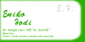eniko hodi business card